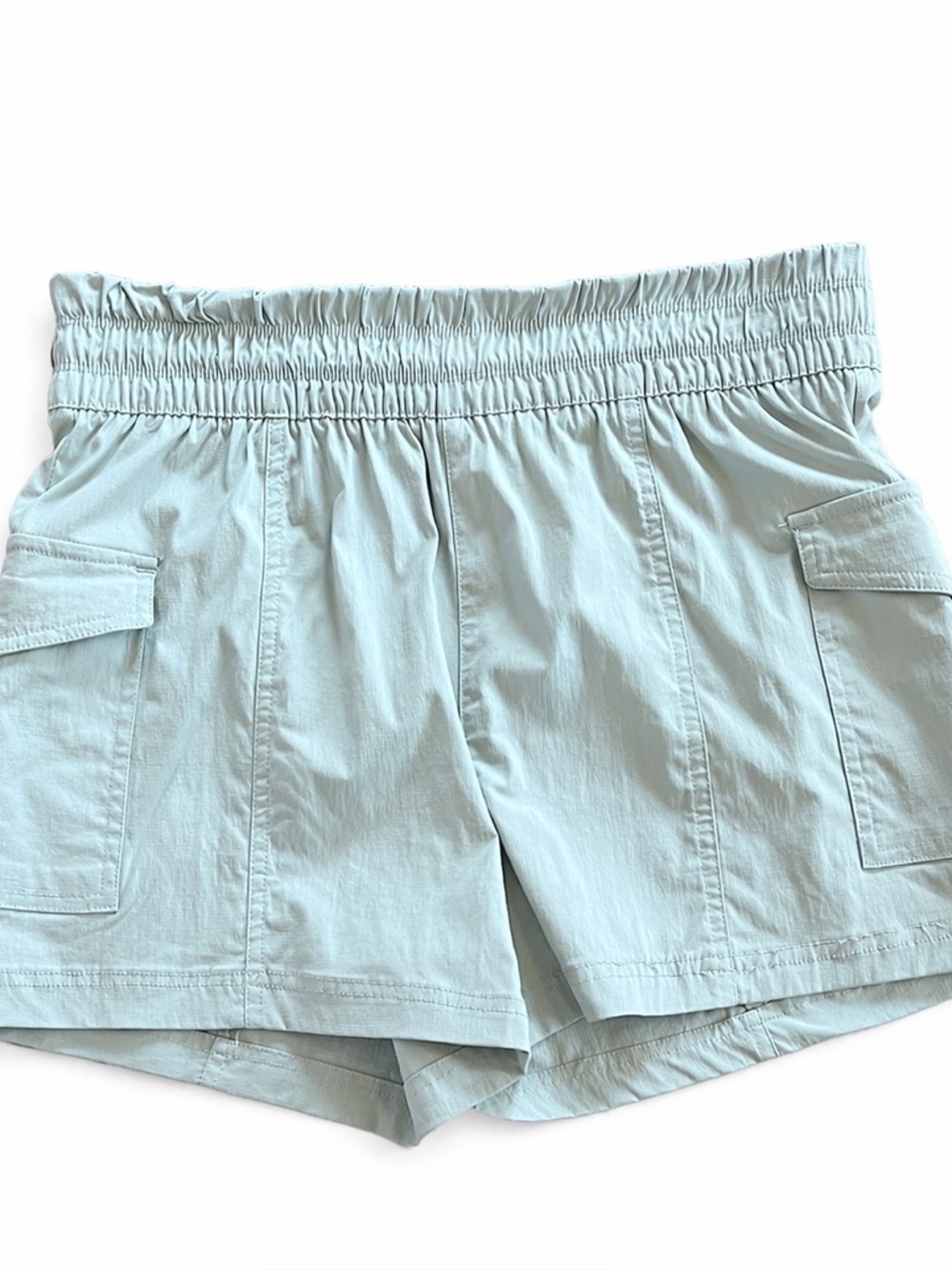 Yogalicious Lightweight Cargo Pocket Commuter Shorts Elastic Waist Activewear M